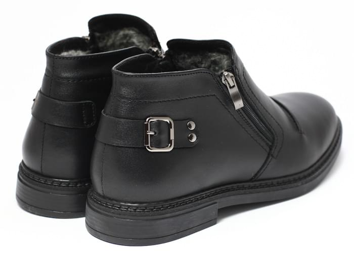 Ботинки мужские кожаные Classic Winter Black фото