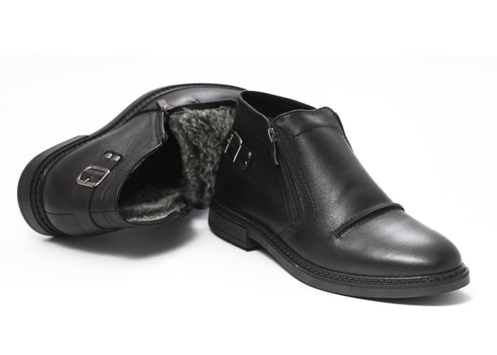 Ботинки мужские кожаные Classic Winter Black фото