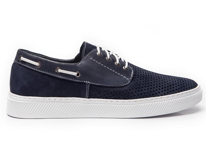 Мокасини чоловічі шкіряні Boat Dark Blue фото