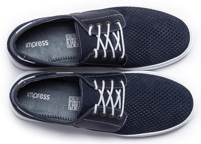 Мокасини чоловічі шкіряні Boat Dark Blue фото