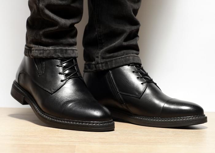 Ботинки мужские кожаные Oxford Black фото