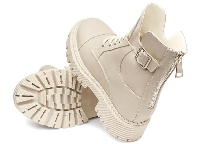 Ботинки женские кожаные Leona Beige фото