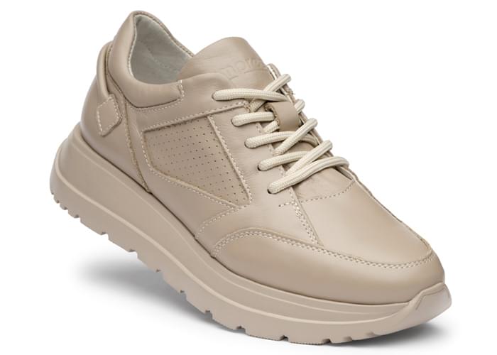 Кроссовки женские кожаные Peggy Beige фото