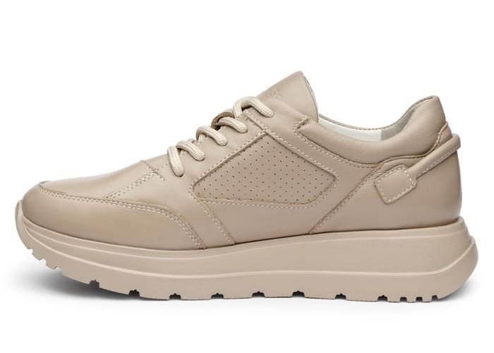 Кроссовки женские кожаные Peggy Beige фото