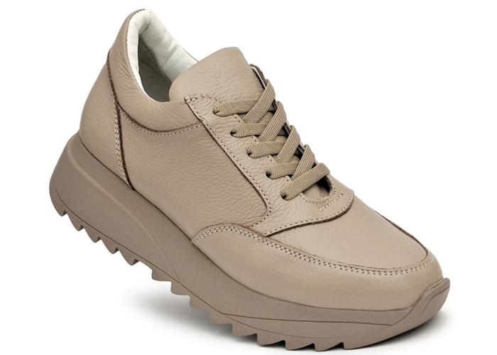 Кроссовки женские кожаные Kelly Beige фото