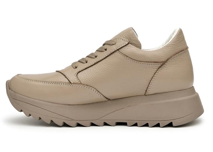 Кроссовки женские кожаные Kelly Beige фото