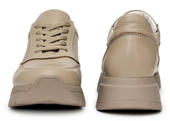 Кроссовки женские кожаные Kelly Beige фото