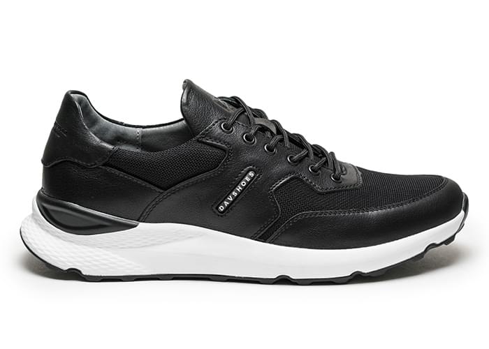 Кроссовки мужские кожаные Flexy Black фото