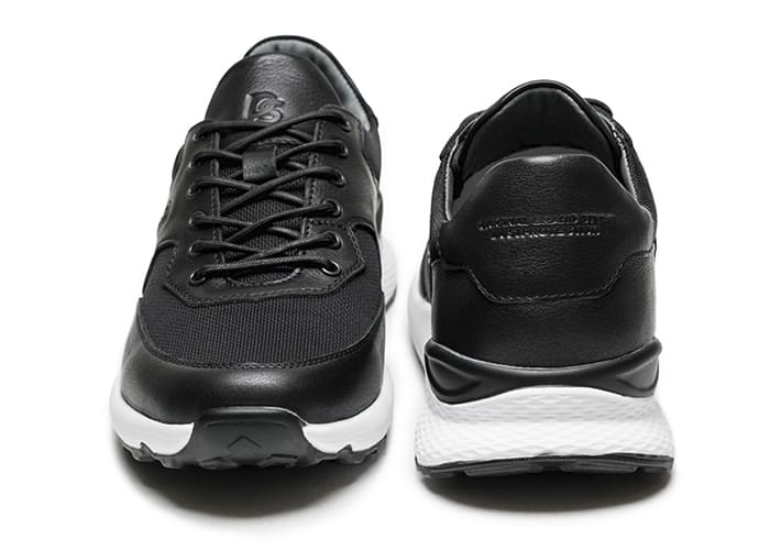 Кроссовки мужские кожаные Flexy Black фото