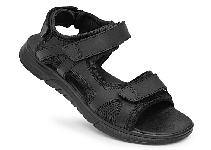 Сандалии мужские кожаные Receptor Black фото