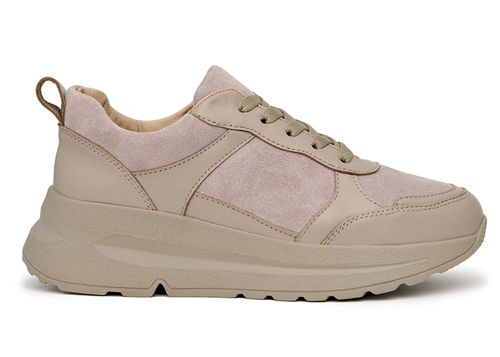 Кроссовки женские кожаные Milano Beige old фото