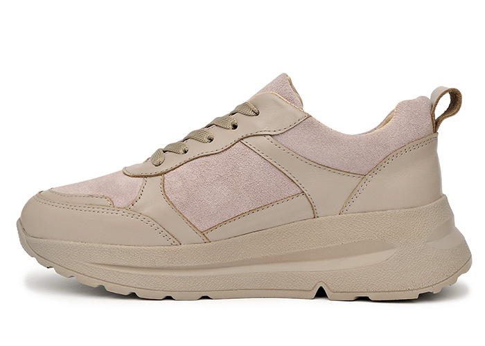 Кроссовки женские кожаные Milano Beige old фото