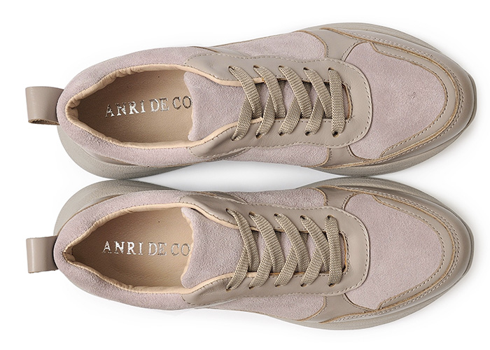 Кроссовки женские кожаные Milano Beige old фото