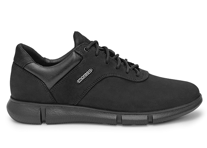 Кроссовки мужские кожаные Simple Black фото