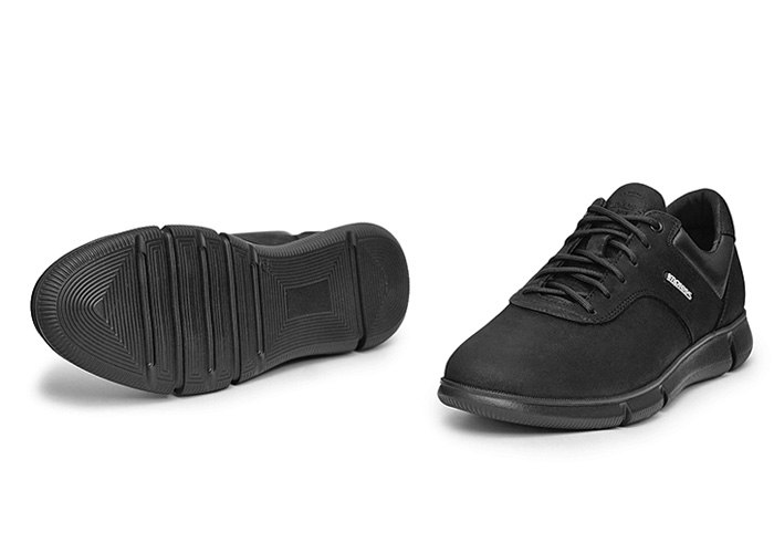 Кроссовки мужские кожаные Simple Black фото