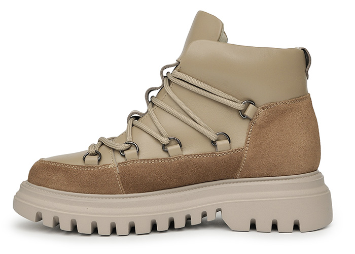 Черевики жіночі шкіряні Barcelo Beige фото