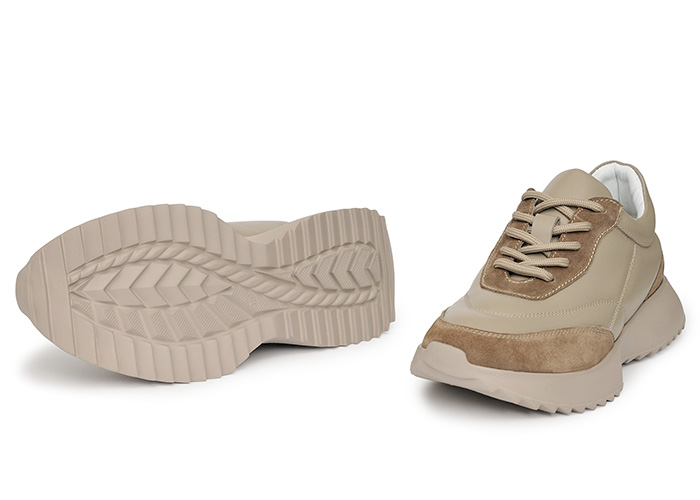 Кросівки жіночі шкіряні Buffy Beige фото