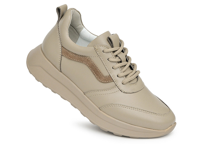 Кроссовки женские кожаные Primo Beige фото