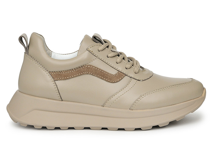 Кроссовки женские кожаные Primo Beige фото