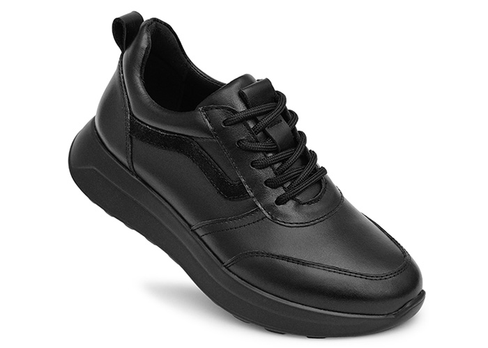 Кроссовки женские кожаные Primo Black фото