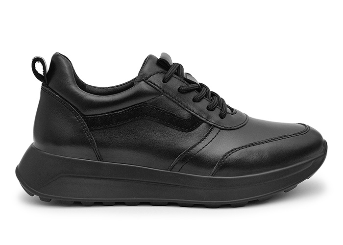 Кроссовки женские кожаные Primo Black фото