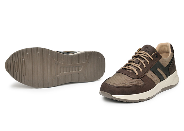 Кроссовки мужские кожаные Walker Summer Brown фото