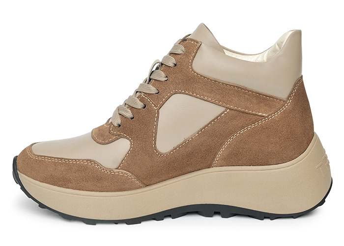 Черевики жіночі шкіряні Buffy Winter Beige фото