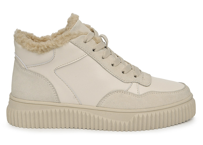 Ботинки женские кожаные Cindy Winter Beige фото