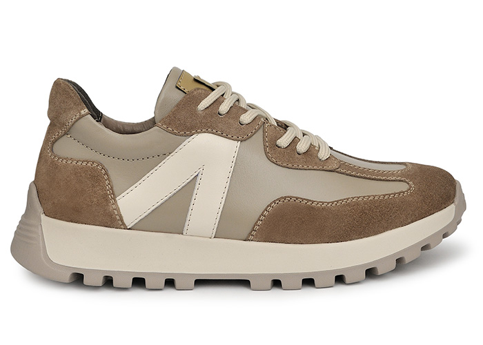Кроссовки женские кожаные Milano Beige фото