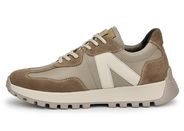 Кроссовки женские кожаные Milano Beige фото