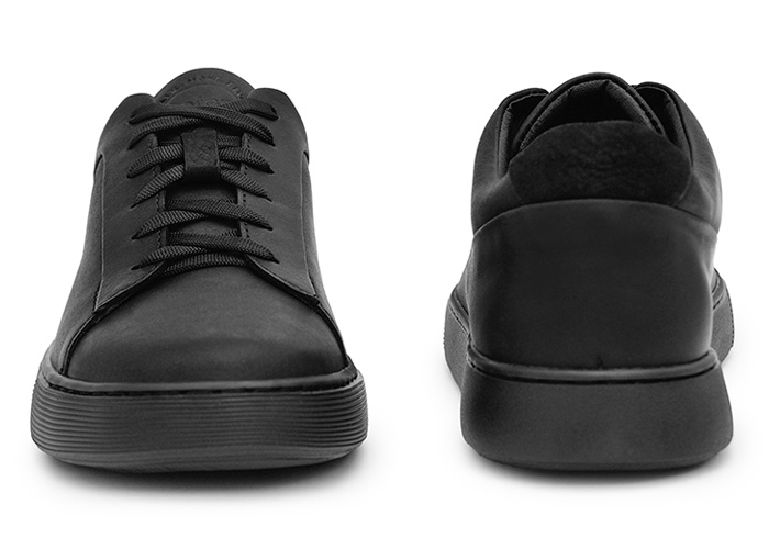 Кеди чоловічі шкіряні Saddle Black фото