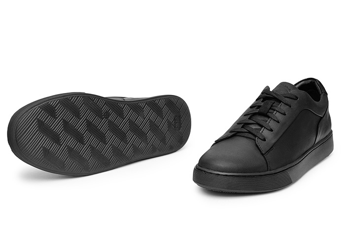 Кеди чоловічі шкіряні Saddle Black фото