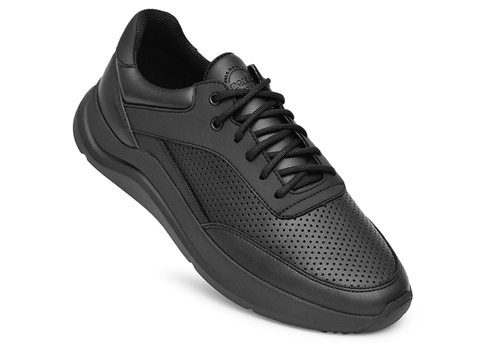 Кроссовки мужские кожаные Modesto Black фото