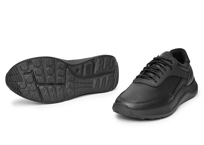 Кроссовки мужские кожаные Modesto Black фото
