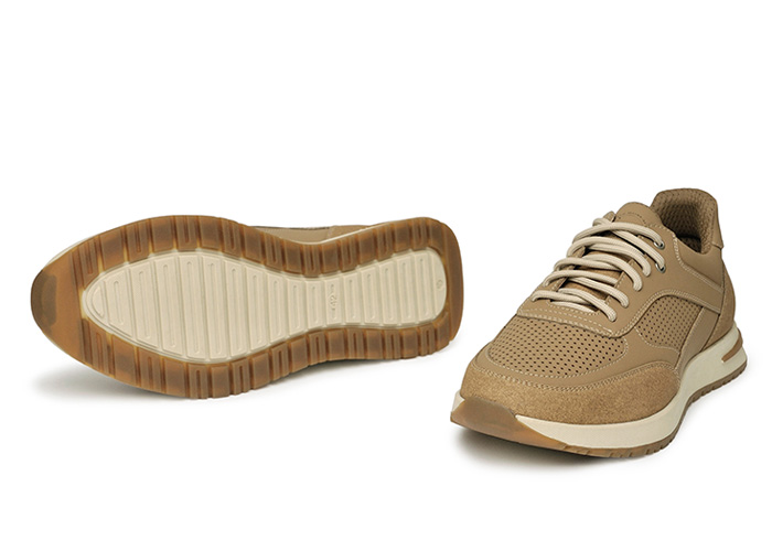 Кроссовки мужские кожаные One Summer Beige фото