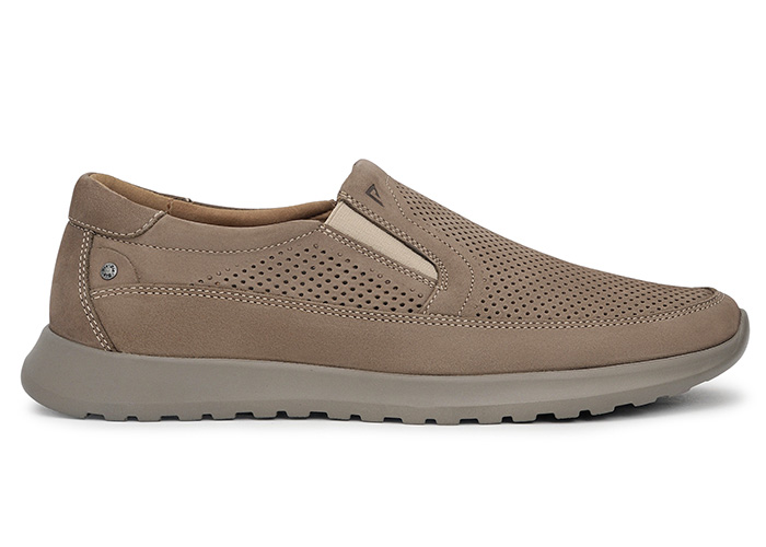 Туфлі чоловічі з нубуку Fulton Summer Beige фото