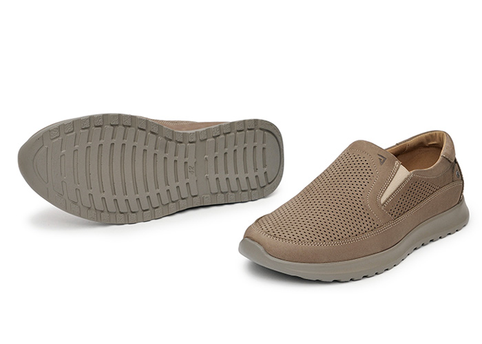Туфлі чоловічі з нубуку Fulton Summer Beige фото