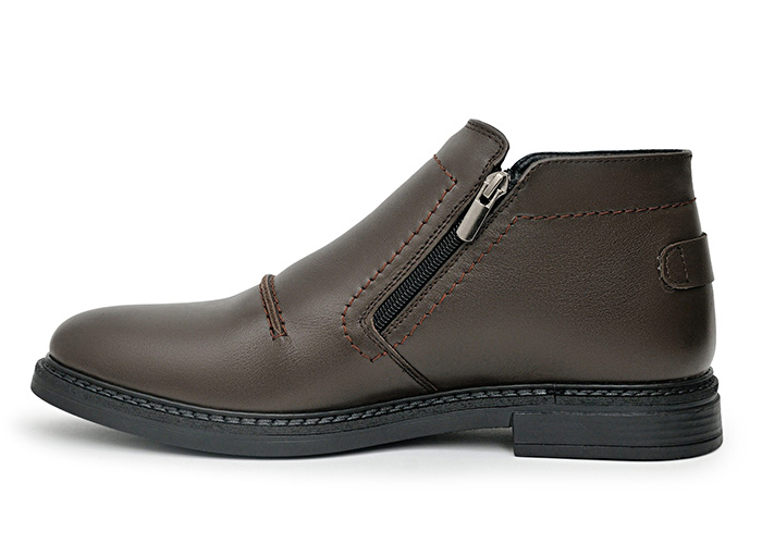 Черевики чоловічі шкіряні Classic Winter Brown фото